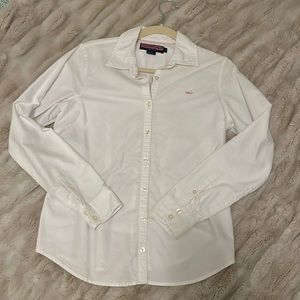 Vineyard Vines White Oxford Button Down Size 4